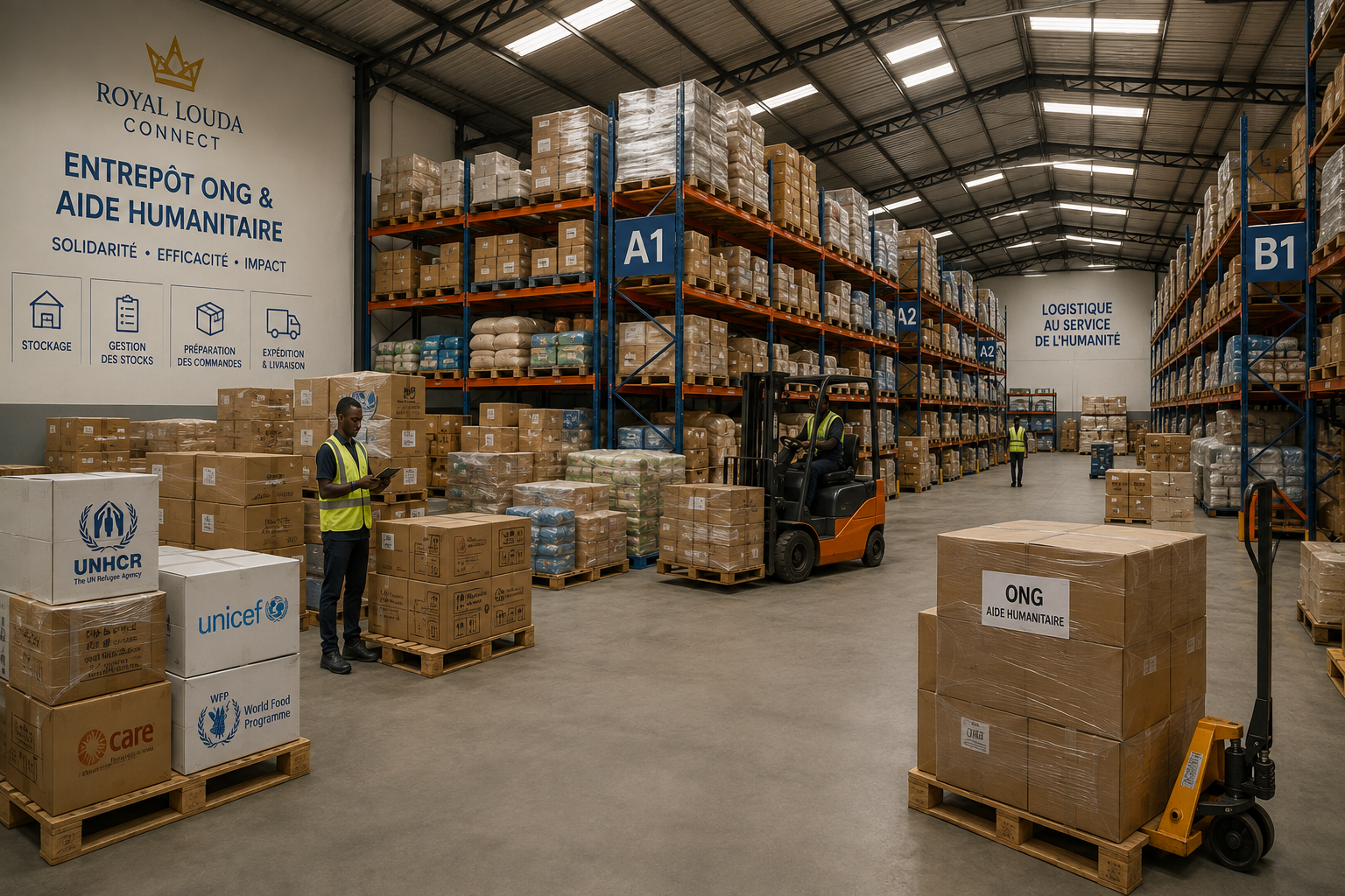 NGO and humanitarian warehouse